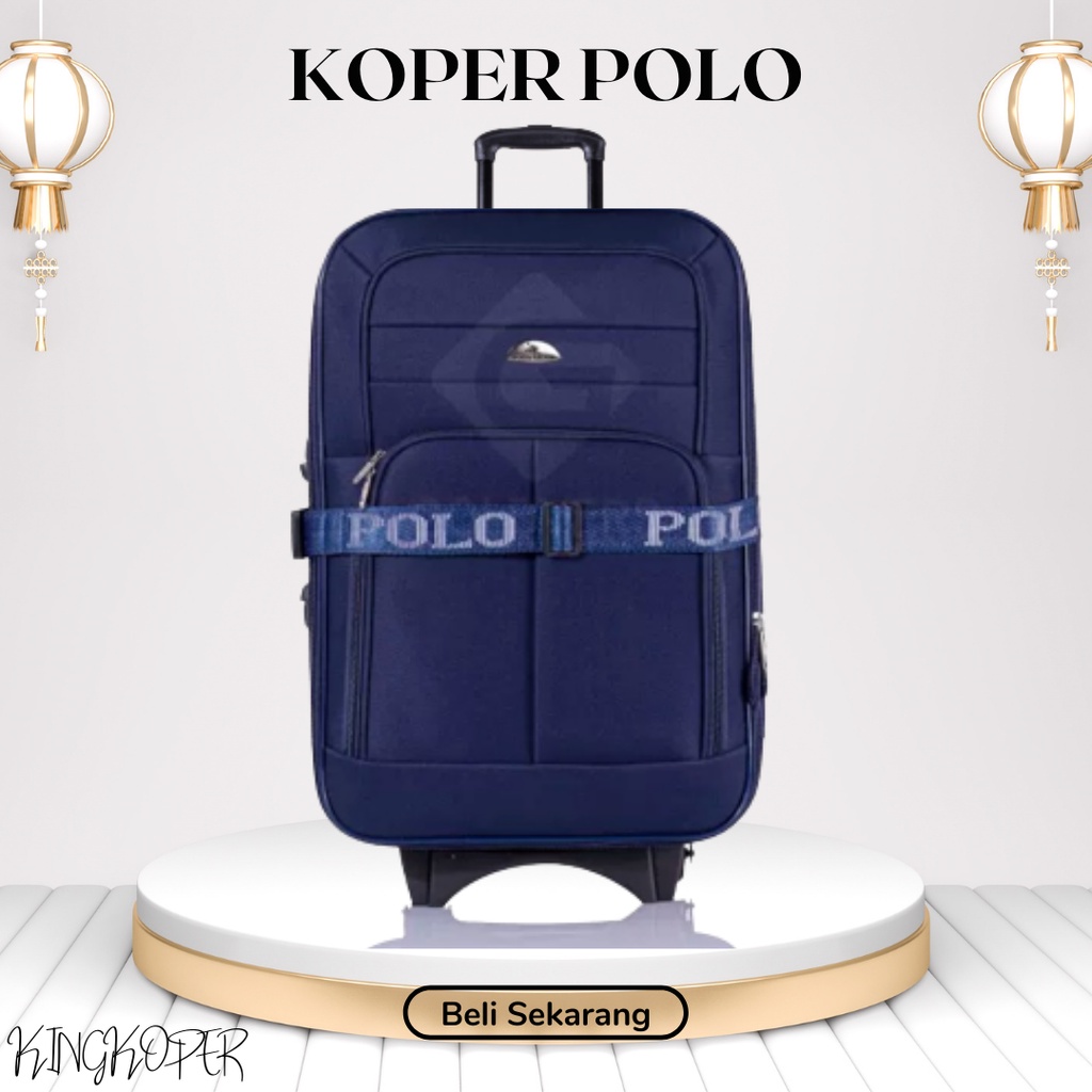 Koper 32 inch Polo twin/koper jumbo/koper besar/koper bagasi/koper kain/koper 2 roda/koper murah