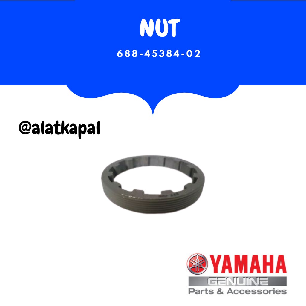 NUT 688-45384-02 untuk Mesin Tempel Yamaha 60 pk