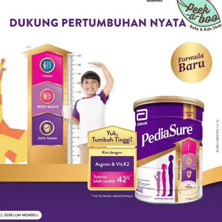 

Hot Sale pediasure coklat 400g 850g vanila madu