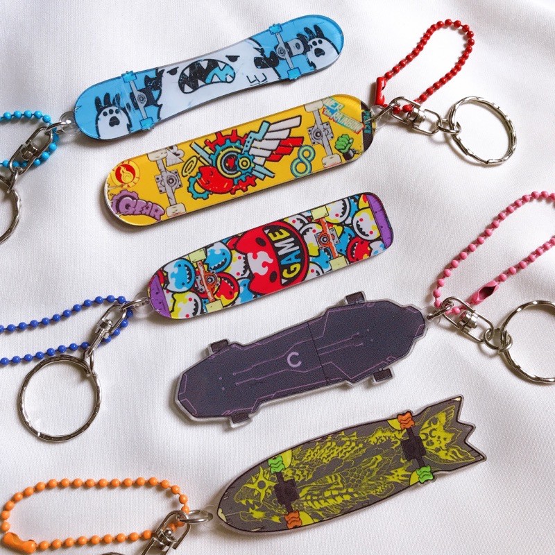 SK8 THE INFINITY SKATEBOARD KEYCHAIN REKI LANGA JOE CHERRY BLOSSOM MIYA - READ DESCRIPTION