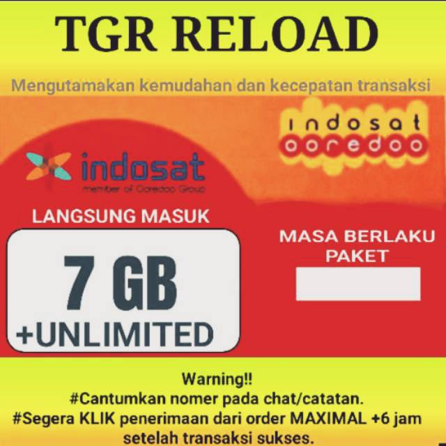 Kouta IM3 2Gb/3Gb/7Gb/10Gb + Unlimited Youtube