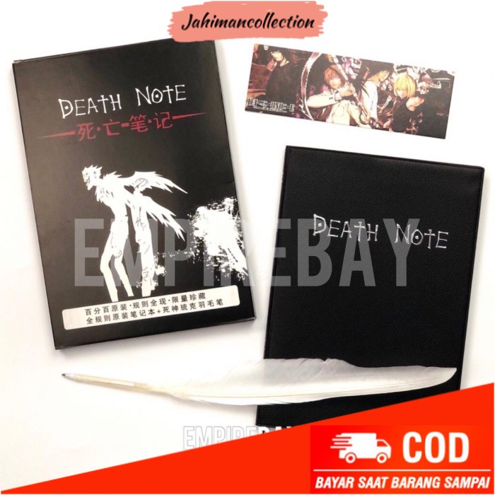 

✨ BISA COD ✨ Buku Tulis Death Note Bergaris Deathnote Notebook Anime Pena & Casing