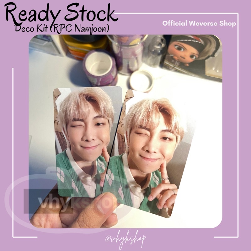 [READY] SHARING BTS DECO KIT (Photocard PC double side, polaroid jhope jin, RPC SEOKJIN RPC RM NAMJO