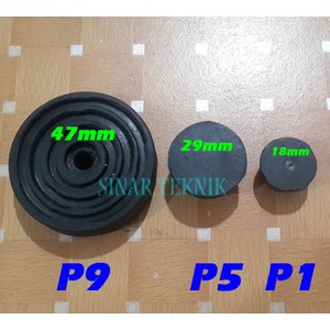 Kaki Karet Pipih Gepeng Dudukan Rubber  Kuris Box Ampli Speaker Type P5 Ukuran Diameter 29mm