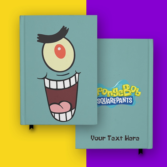 

Notebook Plankton Spongebob Hardcover Buku Tulis Catatan Custom Nama Notes Agenda Planner Diary Jurnal