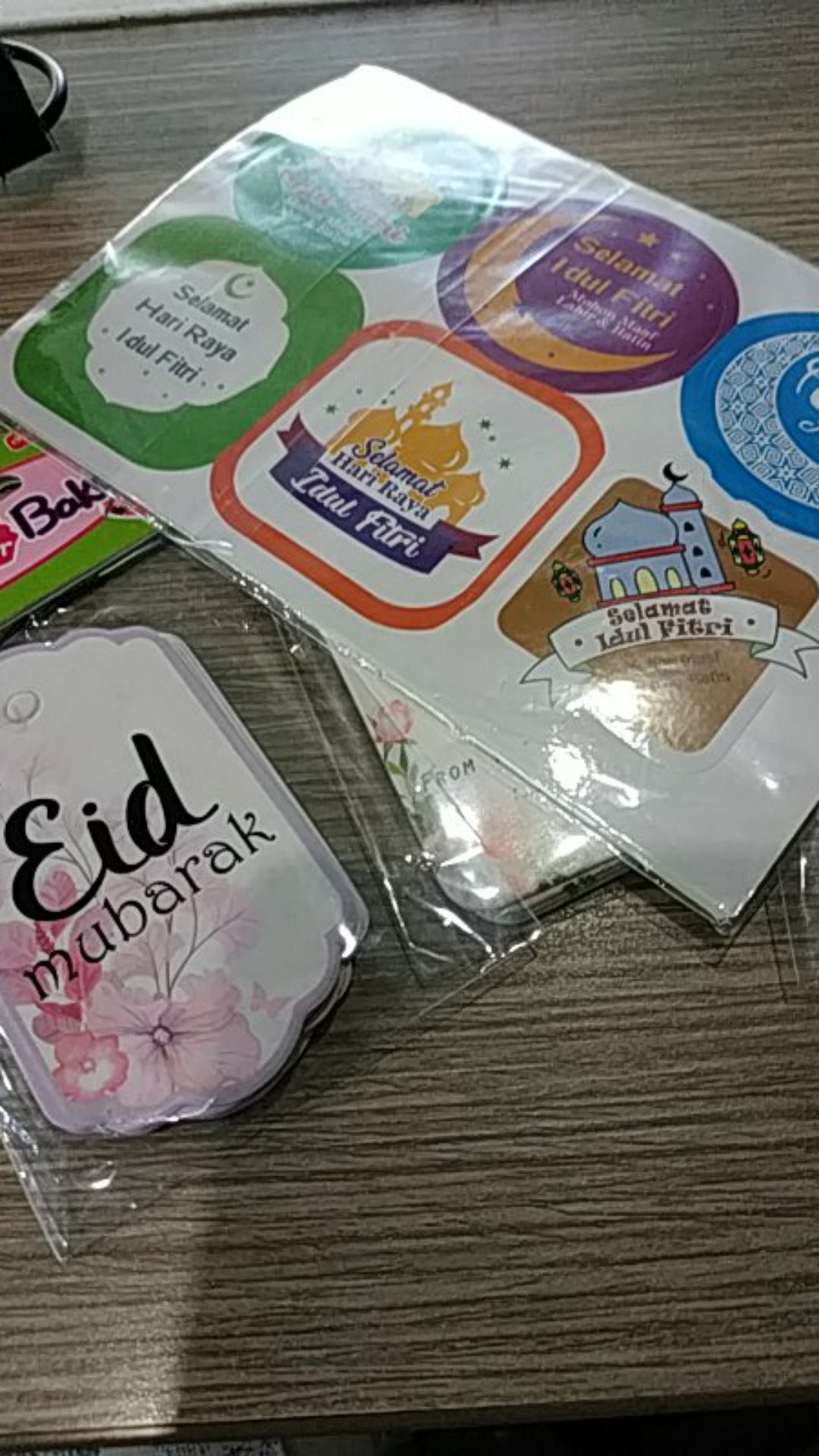 Sticker Bulat Toples Lebaran Idul Fitri