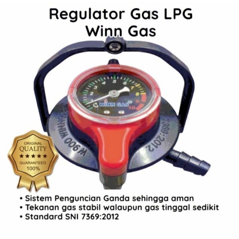 TERMURAH PROMO WINNGAS WINN GAS W900M REGULATOR PENGUNCI GANDA METER JARUM BERKUALITAS TINGGI BAGUS 