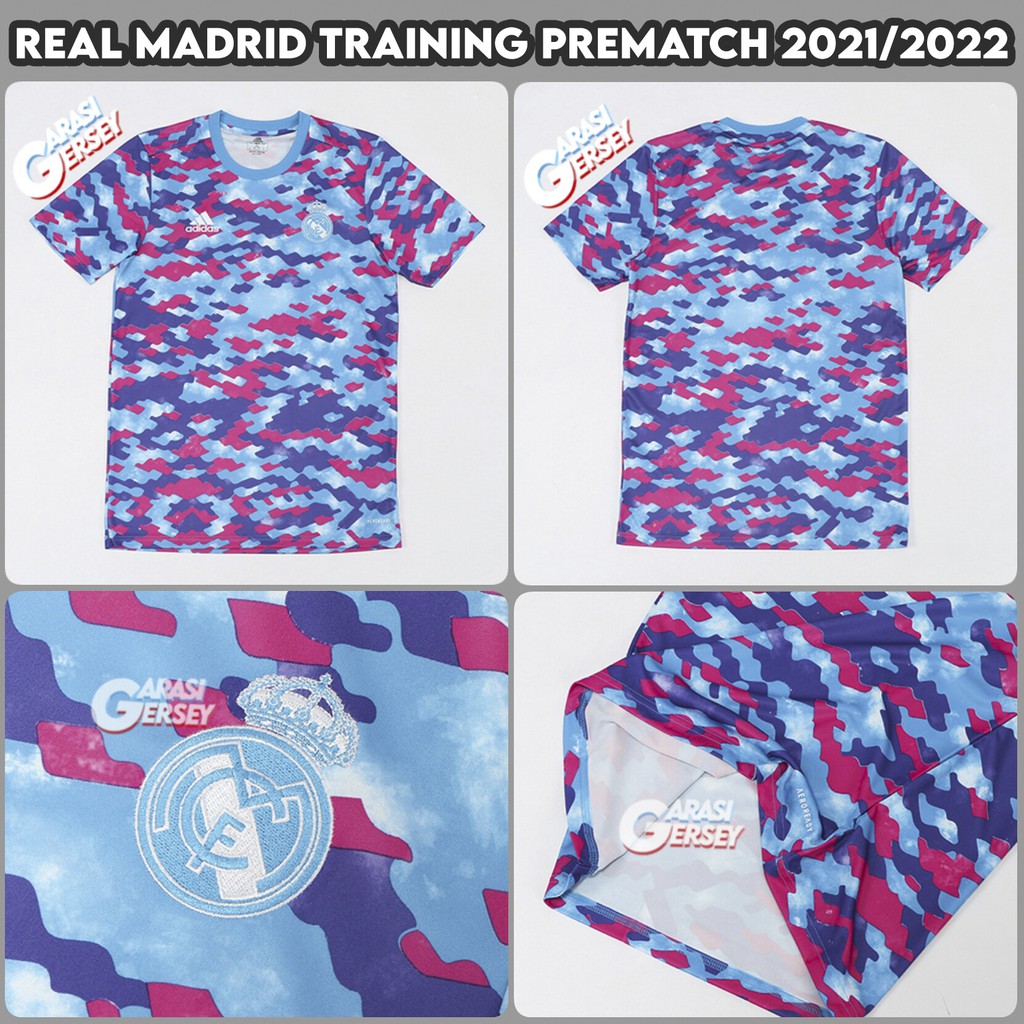 Jersey Real Madrid Training 2021/2022 Madrid Training Prematch