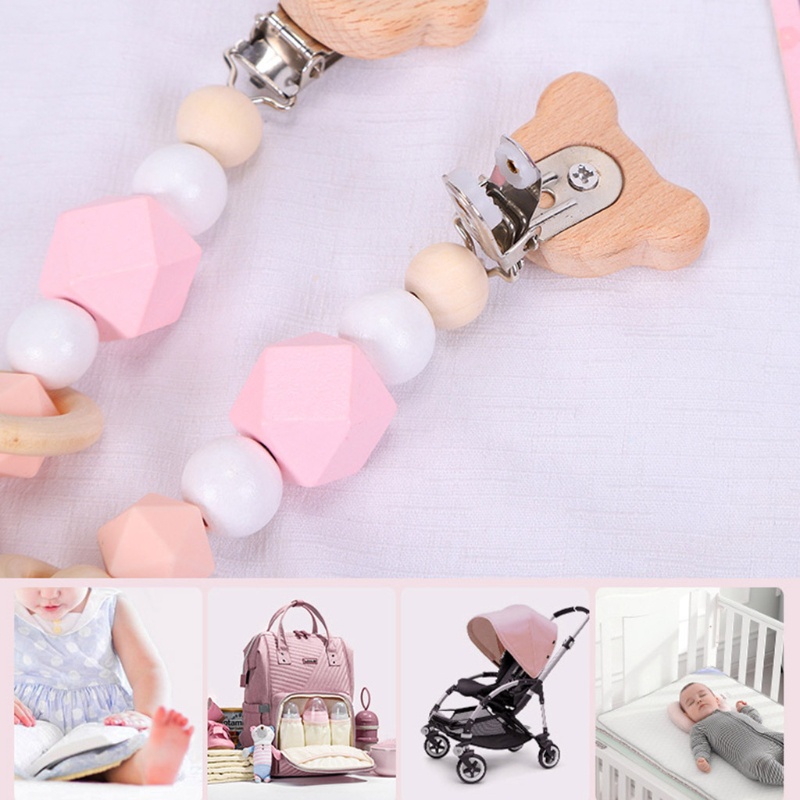 Mary 3pcs / Set Mainan Teether Bayi Bahan Kayu