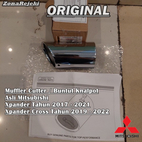 Muffler Cutter Buntut Ujung Knalpot Asli Mitsubishi Xpander Xpander Cross