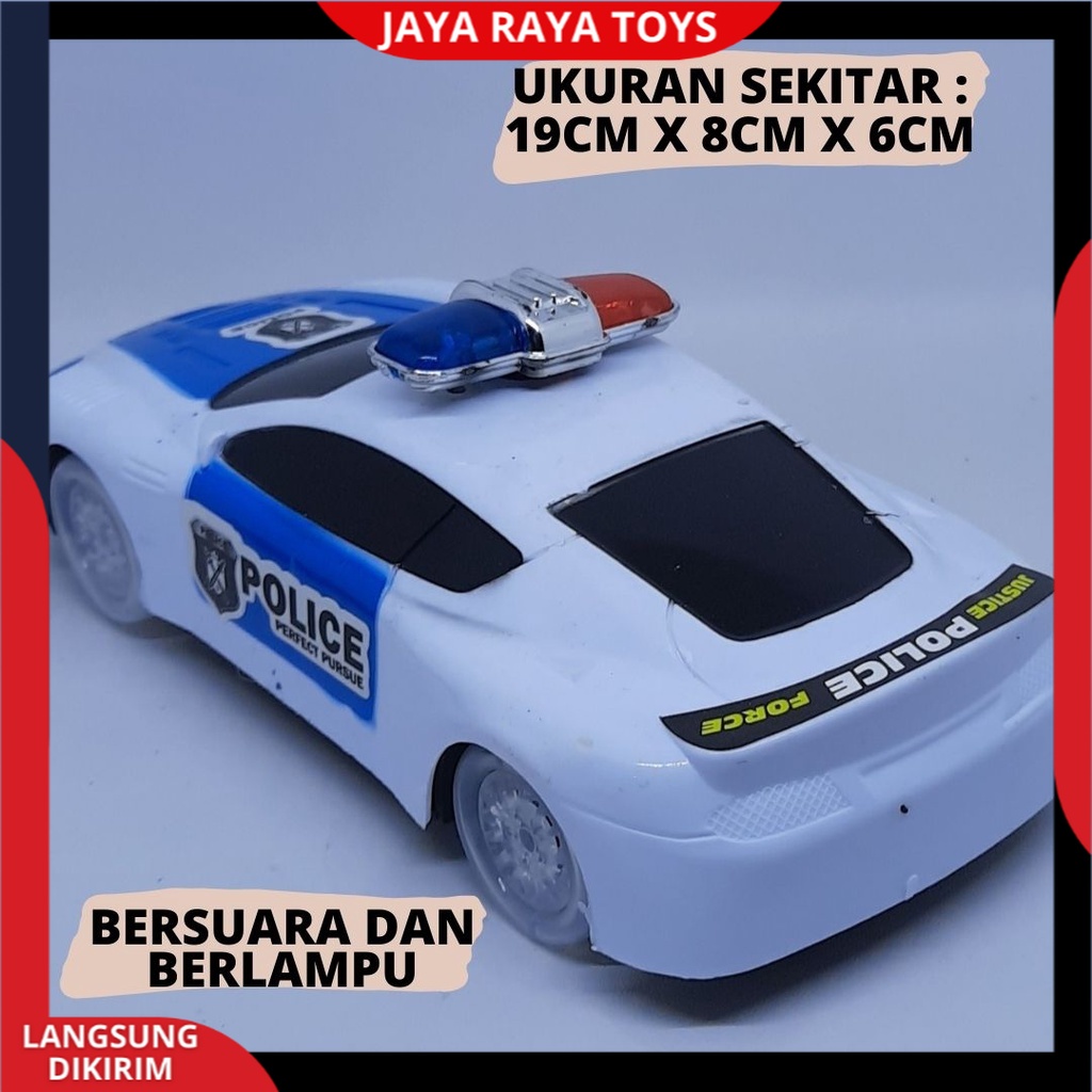 Mobil Polisi Ban Nyala Musik Lampu Police Car Mainan Anak Mobilan Polisi Baterai Bump And Go