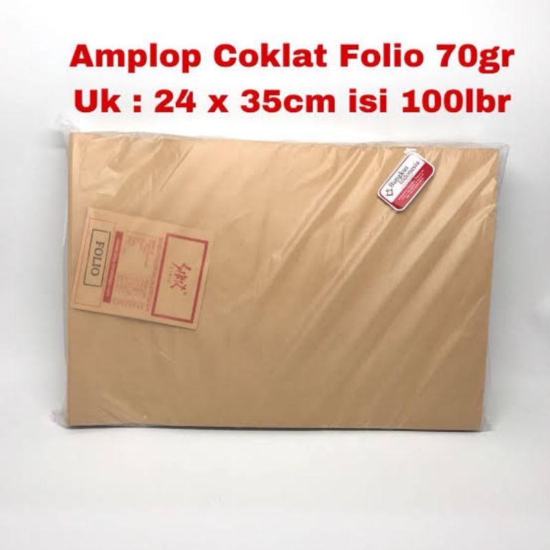 Amplop Coklat Folio F4