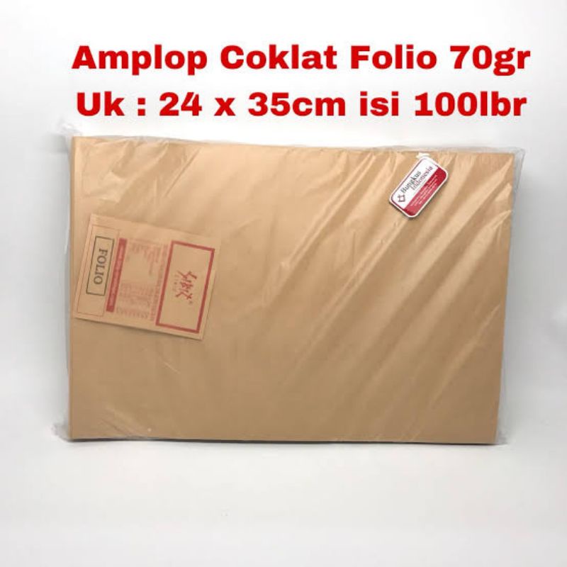 Amplop Coklat Folio F4