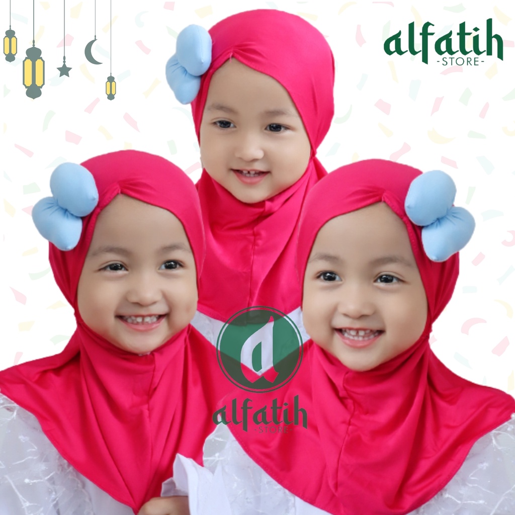 ALFATIH STORE / Jilbab Anak Lubna Kids Minie Samping / Hijab Anak Murah /HIJAB ANAK / HIJAB BAYI COD / Kerudung Anak Jilbab Hijab Anak Bayi Perempuan / pastan baby / hijab anak / Jilbab Anak bayi Usia 0-3 Tahun Bahan Jersey Premium Nyaman Di Pakai