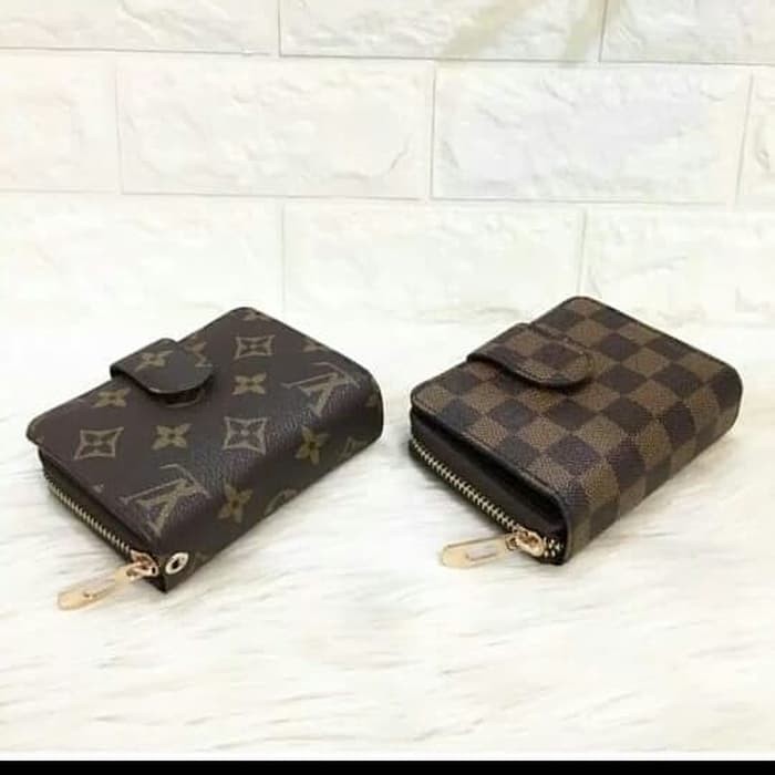 DOMPET LV  MONO DAMIR LIPAT DOMPET MINI  WANITA DOMPET KARTU 