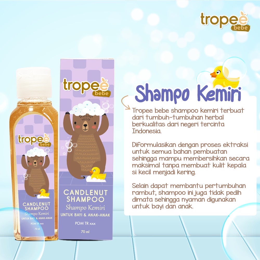 TROPEE BEBE SHAMPOO KEMIRI BAYI &amp; ANAK ANAK / 100ML