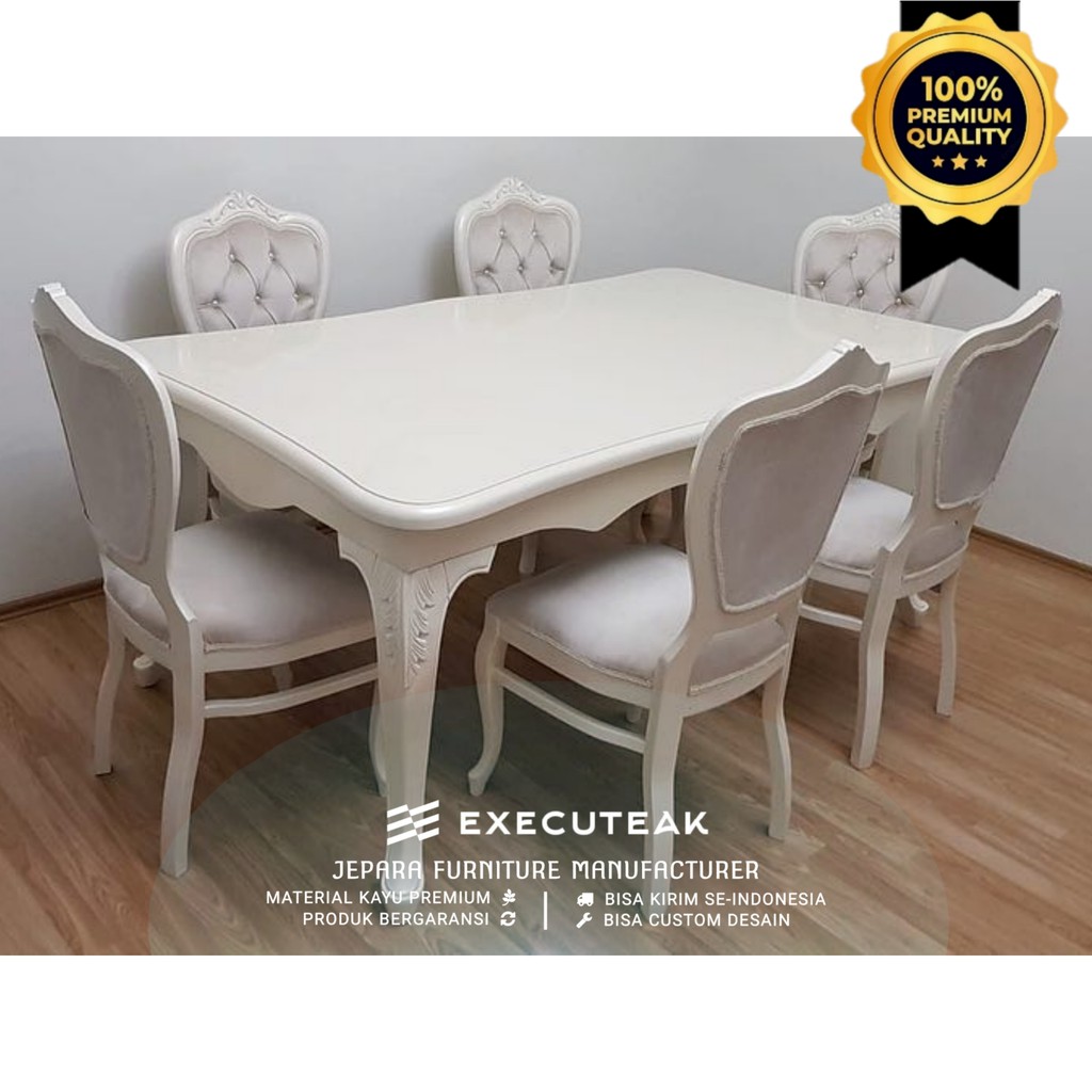 Set meja makan minimalis kursi makan dapur modern