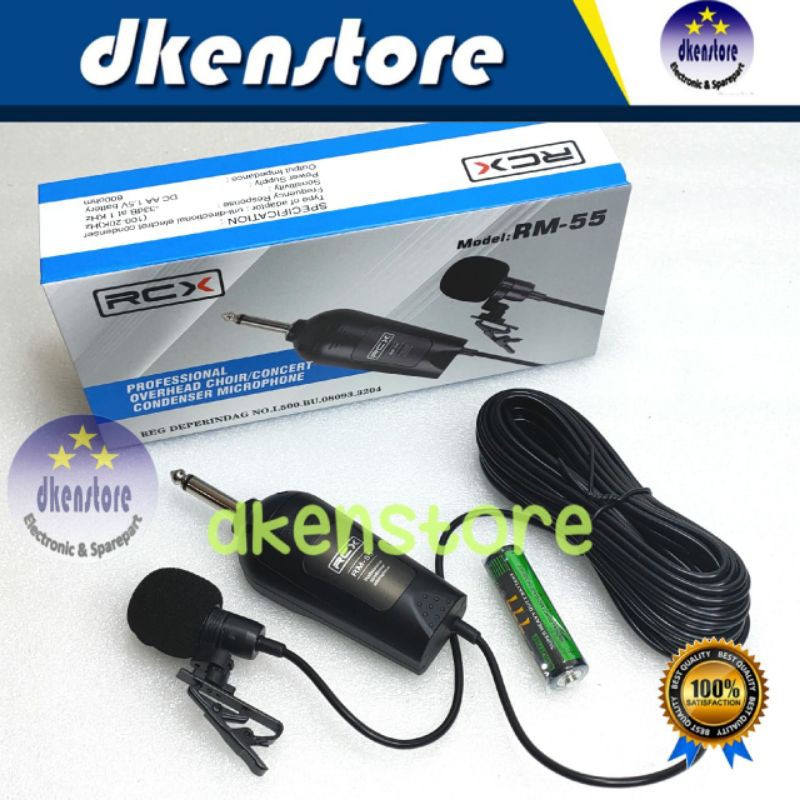 Mic Kondensor RCX RM55 Clip On Condensor RM 55 SENSITIF