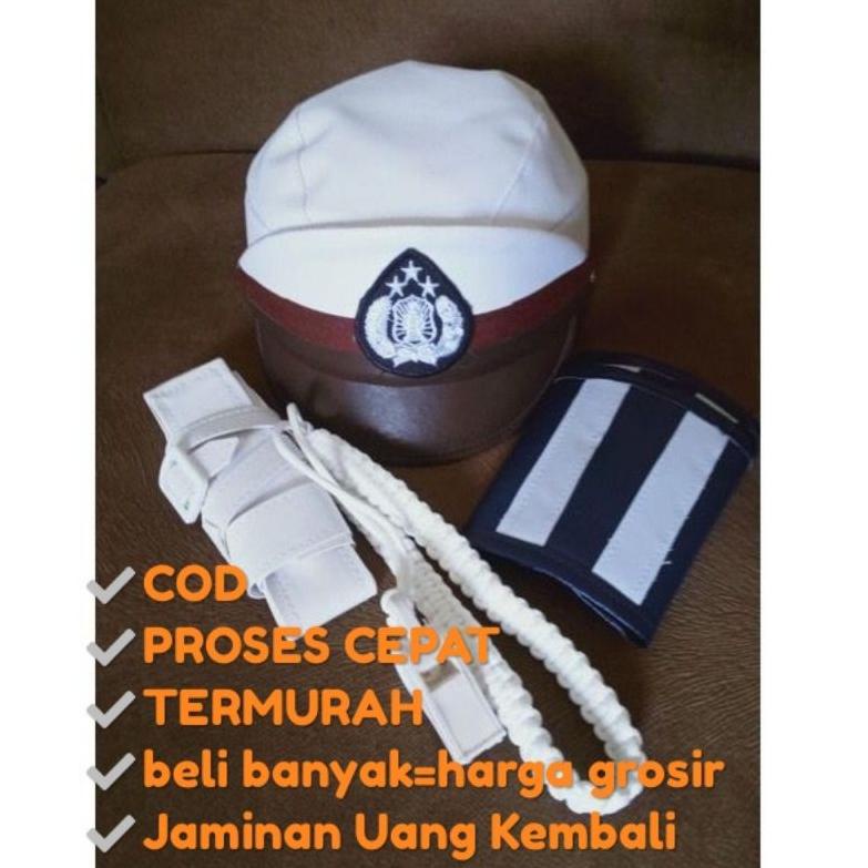 [Art. 5808]  SATU SET AKSESORIS POLISI ATRIBUT POLISI LALU LINTAS ANAK/AKSESORIS POLANTAS ANAK/POCIL