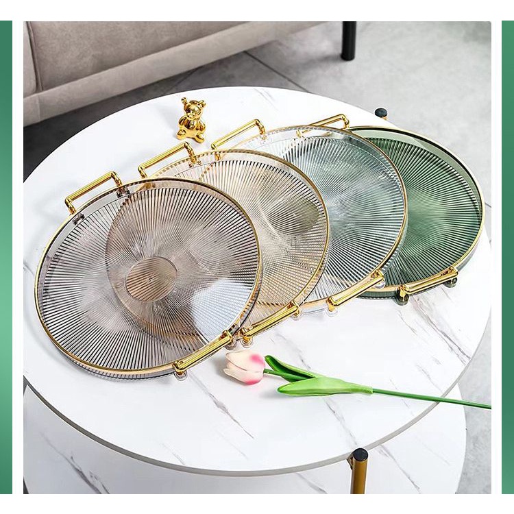 Tray transparan / nampan transparan / luxury tray / dekorasi tray