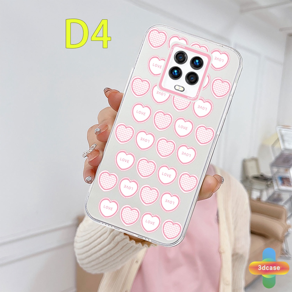 Casing Soft Case Xiaomi Redmi Note 9 8 10 10S 9 10 PRO MAX 11 9S Xiaomi Redmi POCO C3 C31 X3 NFC X3 PRO Redmi 9C NFC 9A 9i 9T 9AT 9ACTIV 9 PRO Power 10X POCO M2 PRO 10 Prime Pink Love Heart Transparent Case