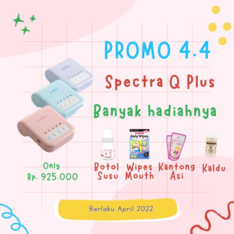 Spectra Q Plus New Pompa Asi Elektrik Alat Perlengkapan Susu Bayi New Born By Mallpompaasi