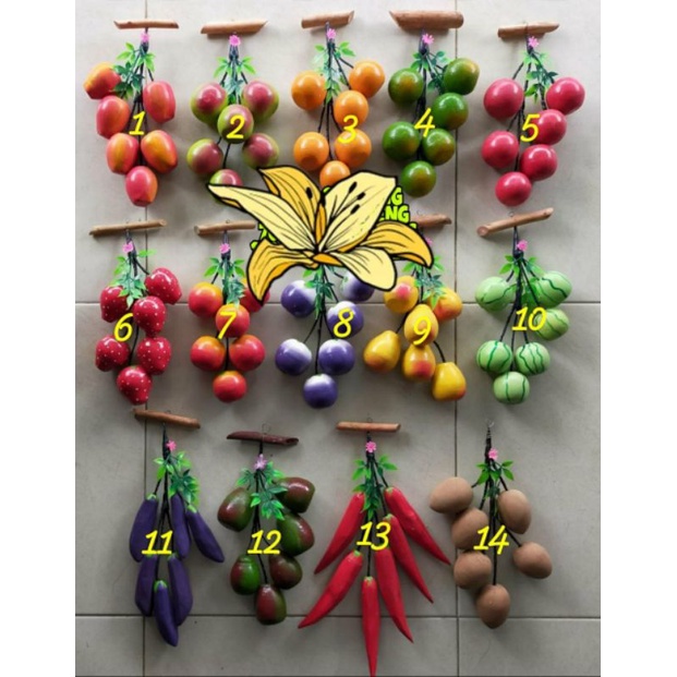 1 renteng Buah renteng