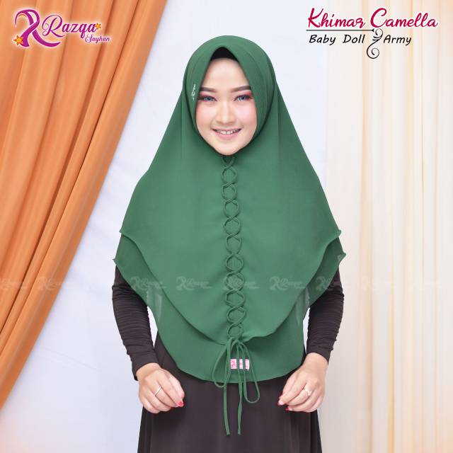 Khimar camella by razqa hijab