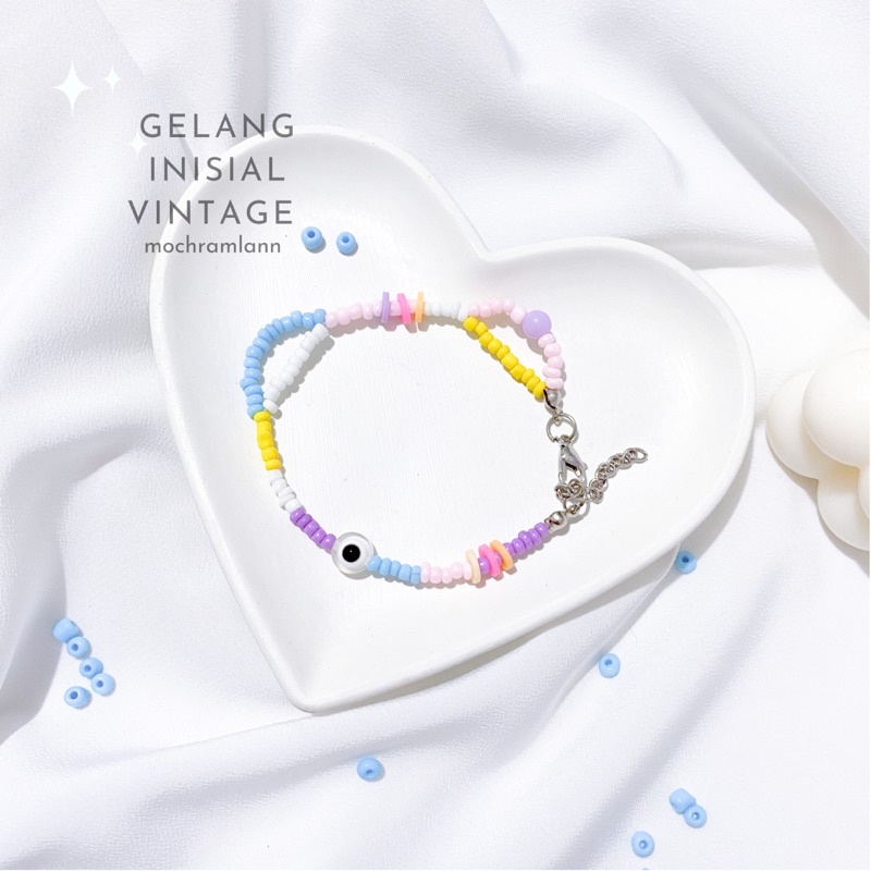 Cute Beads Bracelet / Gelang Aesthetic / Gelang Manik Manik Korea