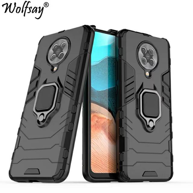 Original Case Casing Cover Matte Ring Iron Armor Hardcase Xiaomi Redmi Poco F2 Pro 2020 Hard Case