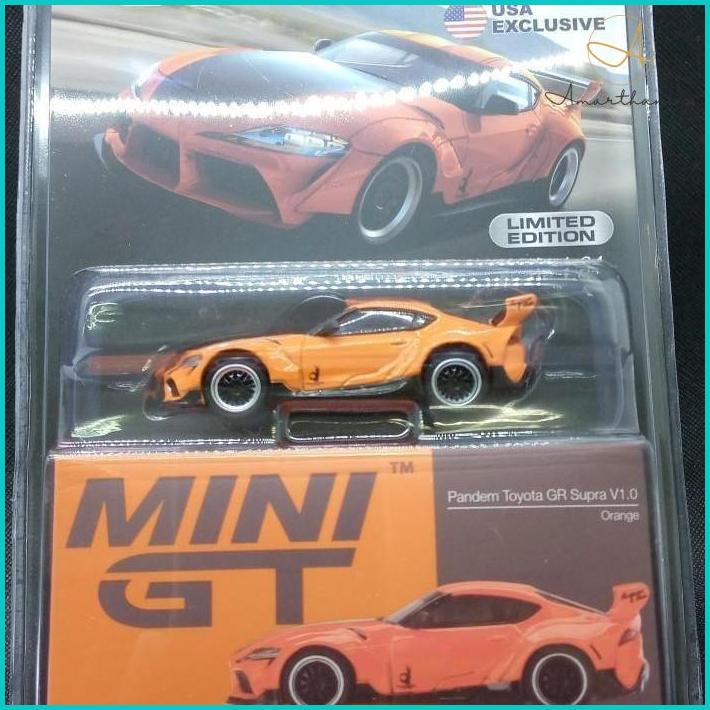 Ac - Minigt 1:64 Pandem Toyota Gr Supra V1.0 Orange Lhd