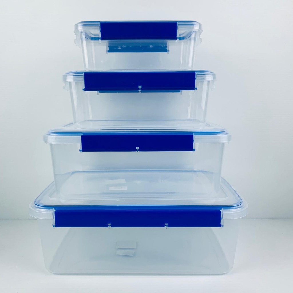 Tempat penyimpanan / Wadah penyimpanan makanan 4 ukuran/ Shuang Fa pai