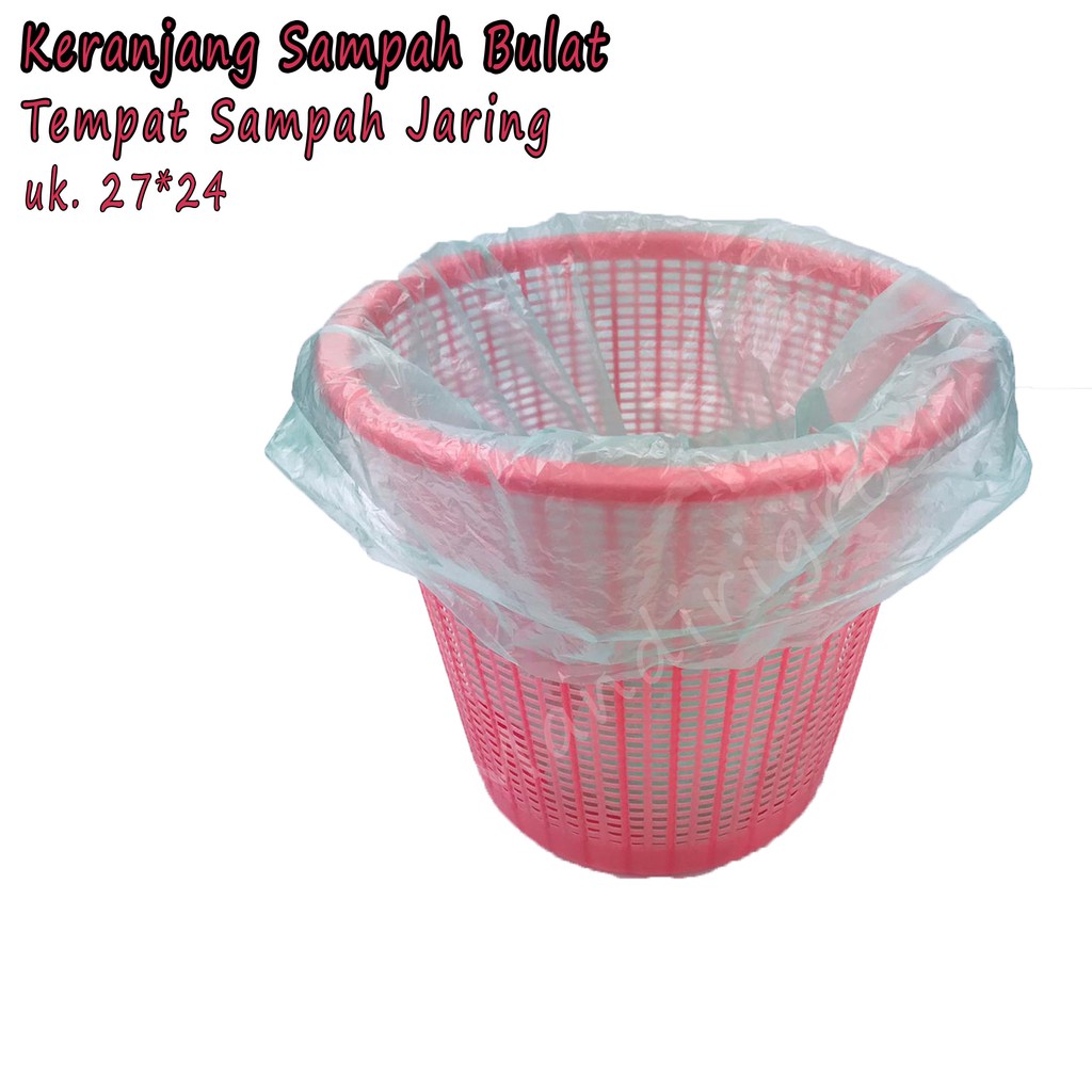 Tempat Sampah * Jaring * Bulat * 27*24cm