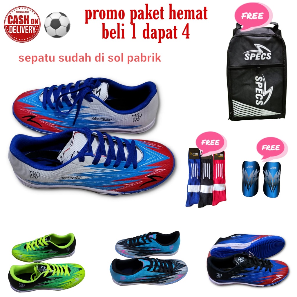 PAKET KOMPLIT 4 Termurah Sepatu Futsal