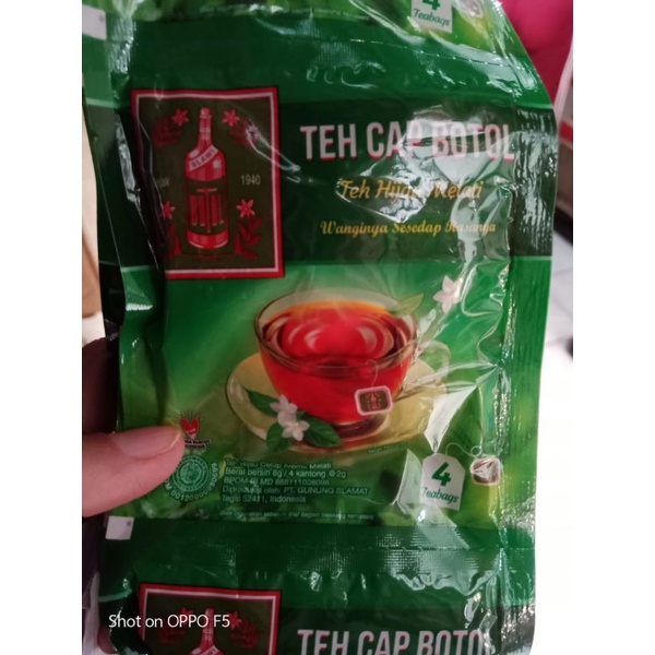 Teh Cap Botol Hijau Melati Sachet isi 4 kntng/sachet