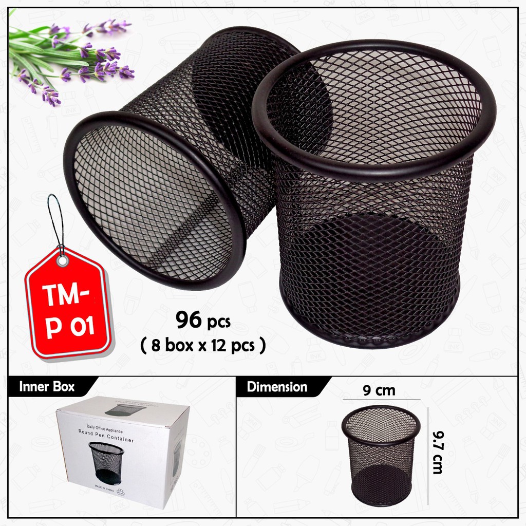 

TEMPAT PENSIL KALENG BULAT HITAM TM-P 01