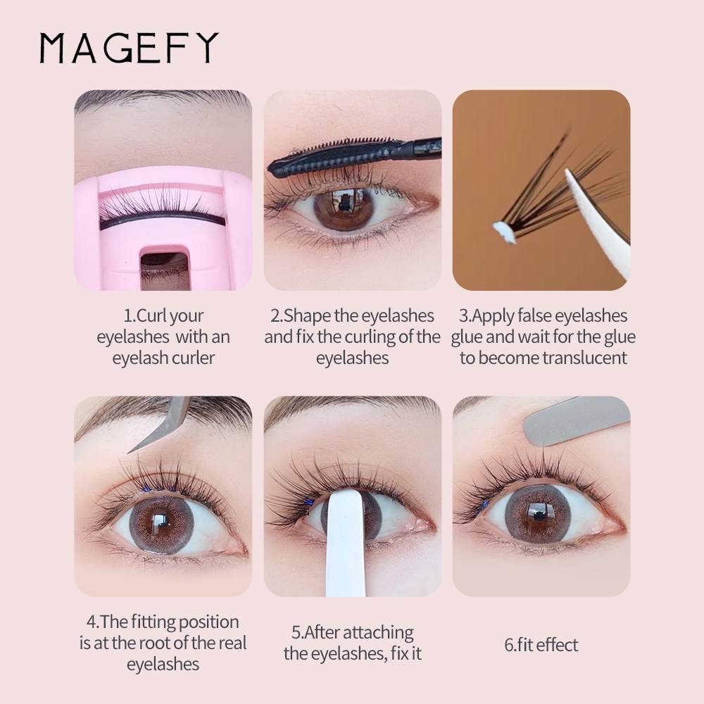 MAGEFY Eyelash Extension Bulu Mata Sandwich Eylesh Bulu Mata Lembut A Type Eyelashes And Bulu Mata Sandwich