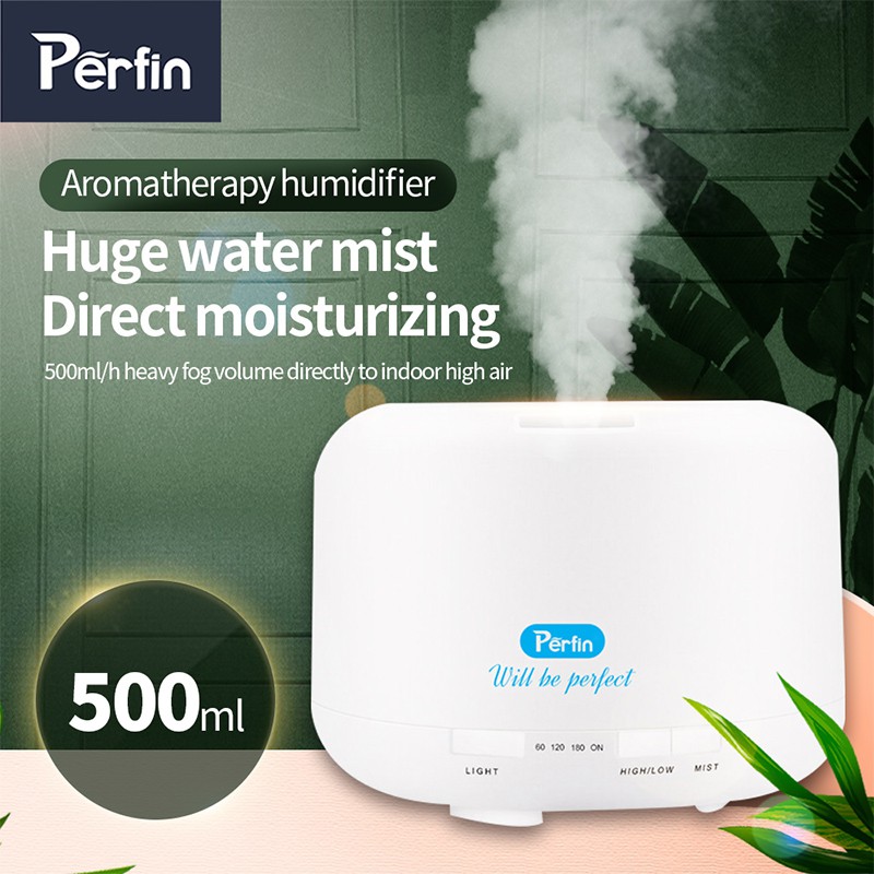 Perfin PHMA06 Humidifier Diffuser Aromaterapi Dengan Remote 7 Warna Air Humidifier