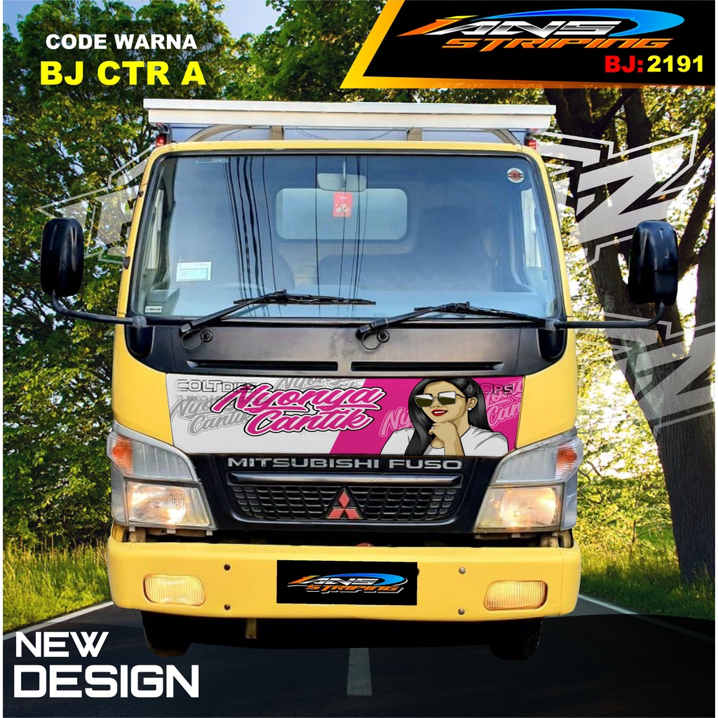 STICKER KAP DEPAN TRUK FUSO / STIKER KABIN TRUK RAGASA,UMPLUNG / STIKER KAP CUP DEPAN TRUK DINA,FUSO