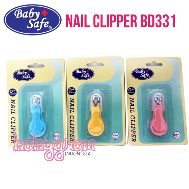 Jual Baby Safe Nail Clipper BD331 / Gunting Kuku Bayi Babysafe BD311