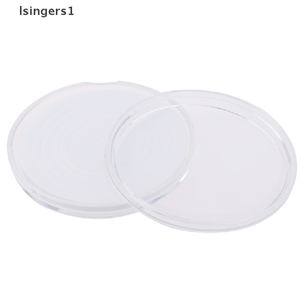 (lsingers1) 20pcs / Set Wadah Penyimpanan Koin Bentuk Kapsul Bahan Plastik Ukuran 46mm Untuk Koleksi