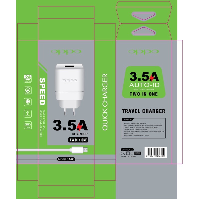 Tc Travel Charger Kode CA 03 CA03 Single Port Samsung Xiaomi Oppo Vivo