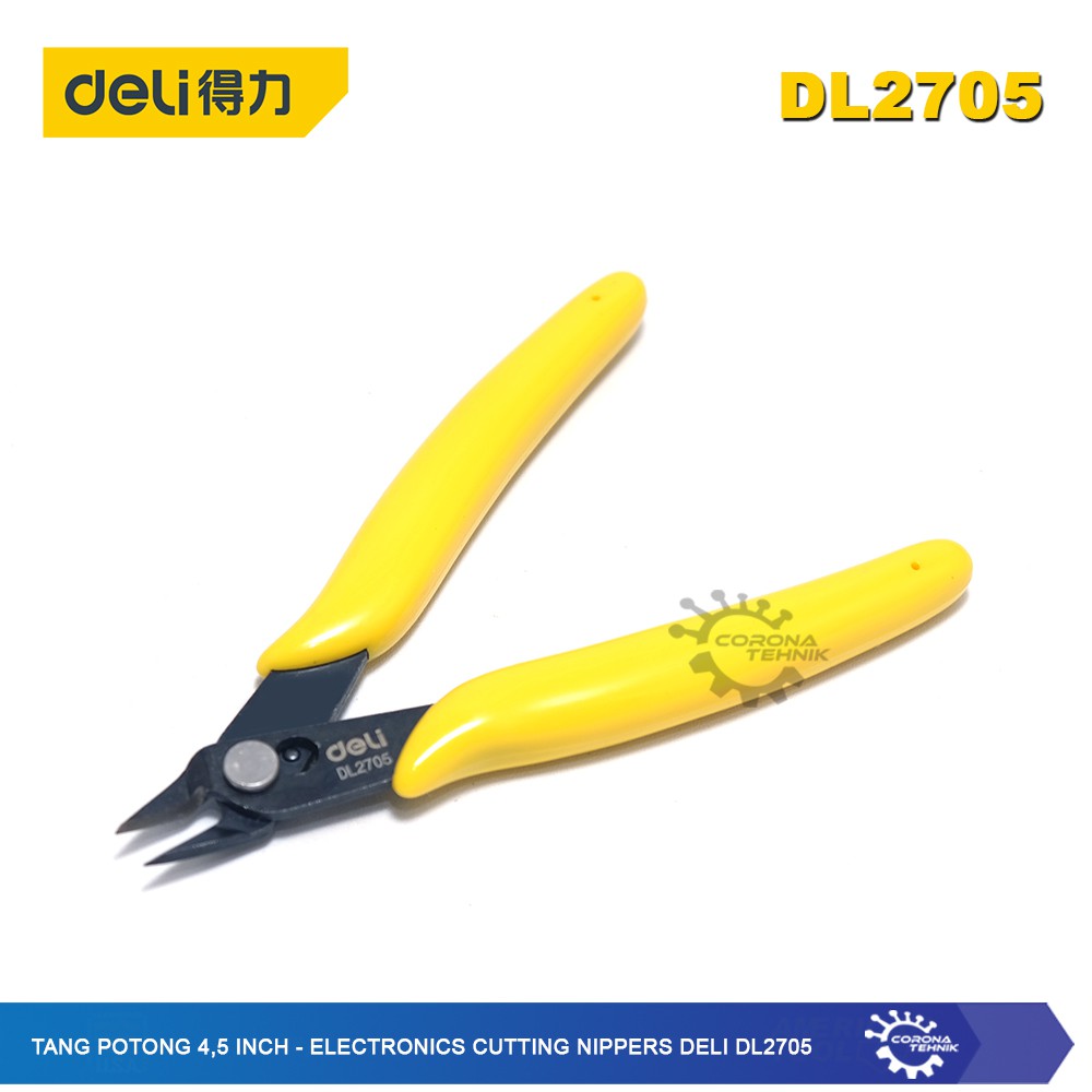 DL2705 - Tang Potong 4,5 Inch - Electronics Cutting Nippers Deli