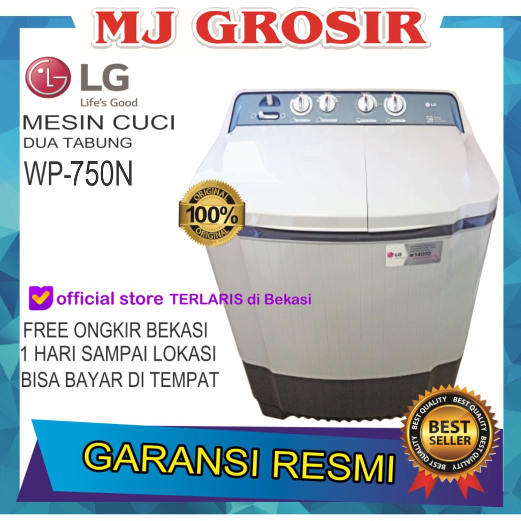 Jual Mesin Cuci Lg Wp 750 N 7kg 2 Tabung 750n Low Watt Indonesia Shopee Indonesia