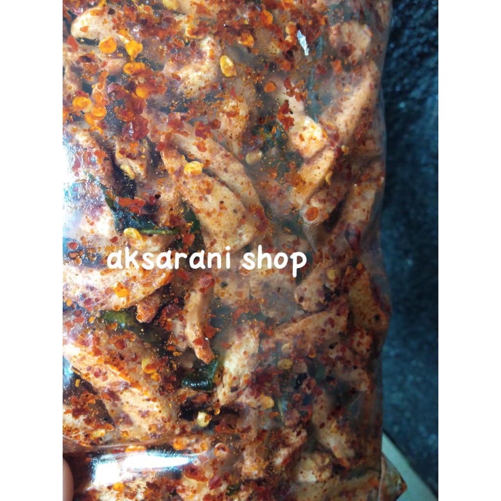 cod basreng daun jeruk pedas pouch isi 100 gram / baso goreng-2