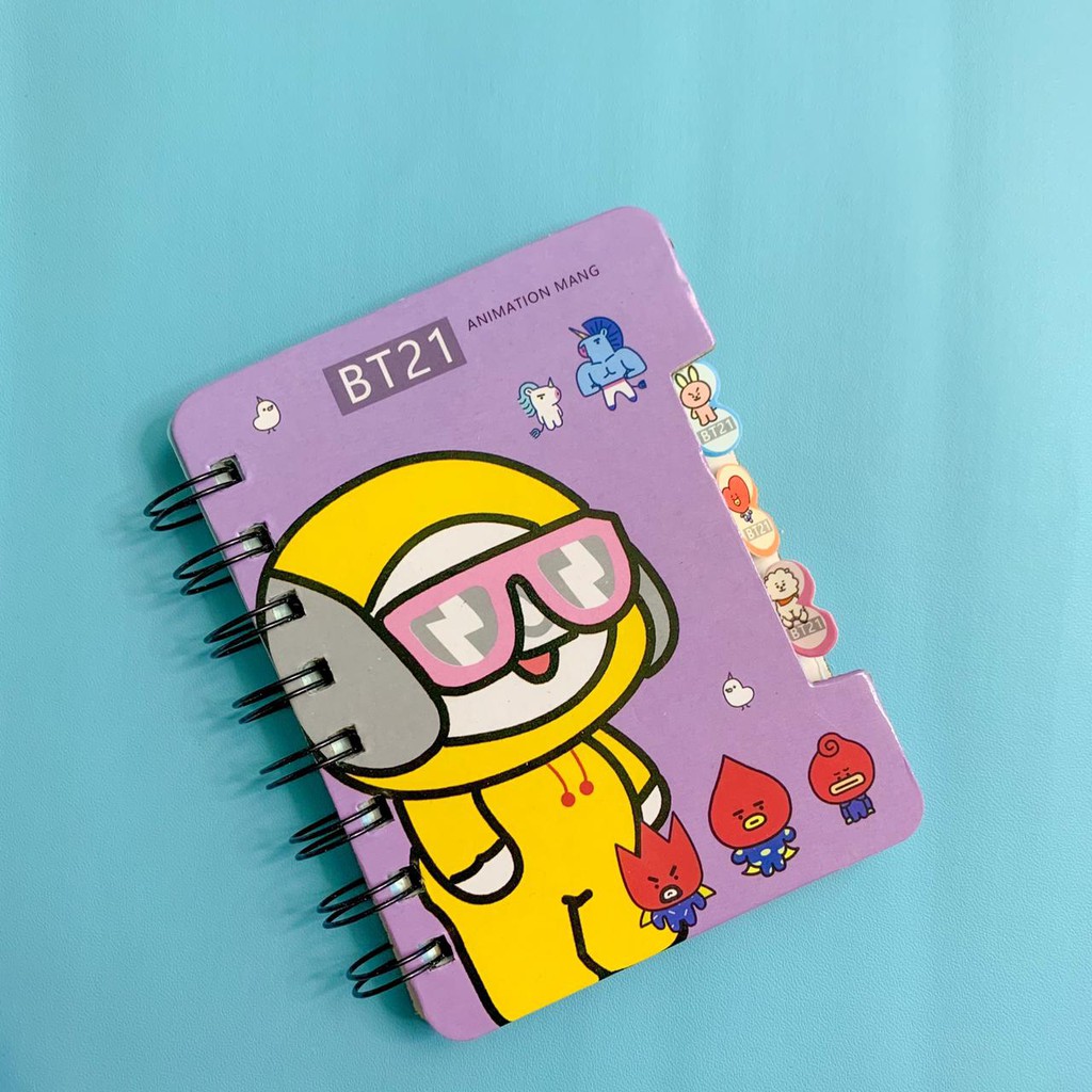 JG -  NOTEBOOK - BT21 - BUKU TULIS BTS - ANAK LUCU BANGTANBOYS IMPORT