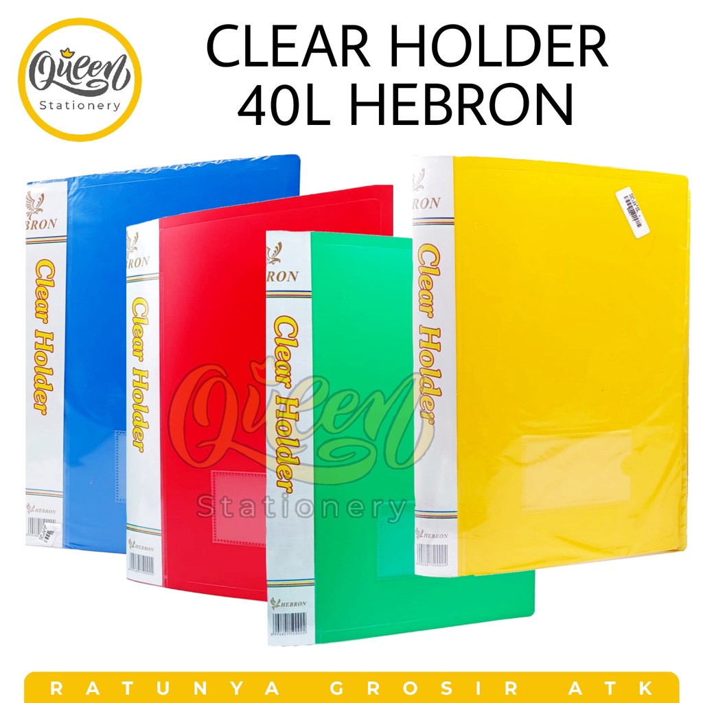 

CLEAR HOLDER 40L (40 LEMBAR) HEBRON / TEMBAT DOKUMEN / TEMPAT PENYIMPANAN DOKUMEN