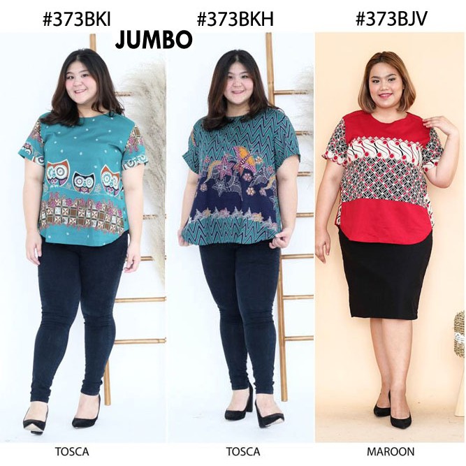 BIGCLO Baju Blouse Batik Super Jumbo Bigsize Atasan BIGCLO Baju Blouse Batik Super Jumbo Bigsize Atasan