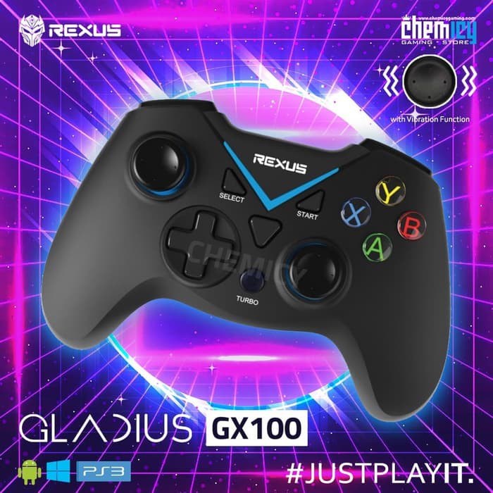 Rexus Gladius GX100 Pro Gaming Wireless Gamepad / Joystick / Stick