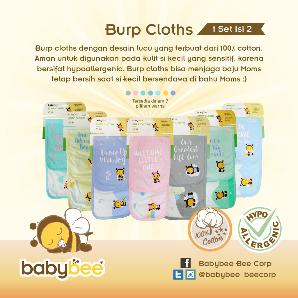 Babybee Burp Cloth 2pcs